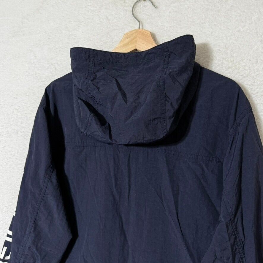 Tommy Hilfiger Jacket Large Navy Blue Nylon Pullo… - image 10