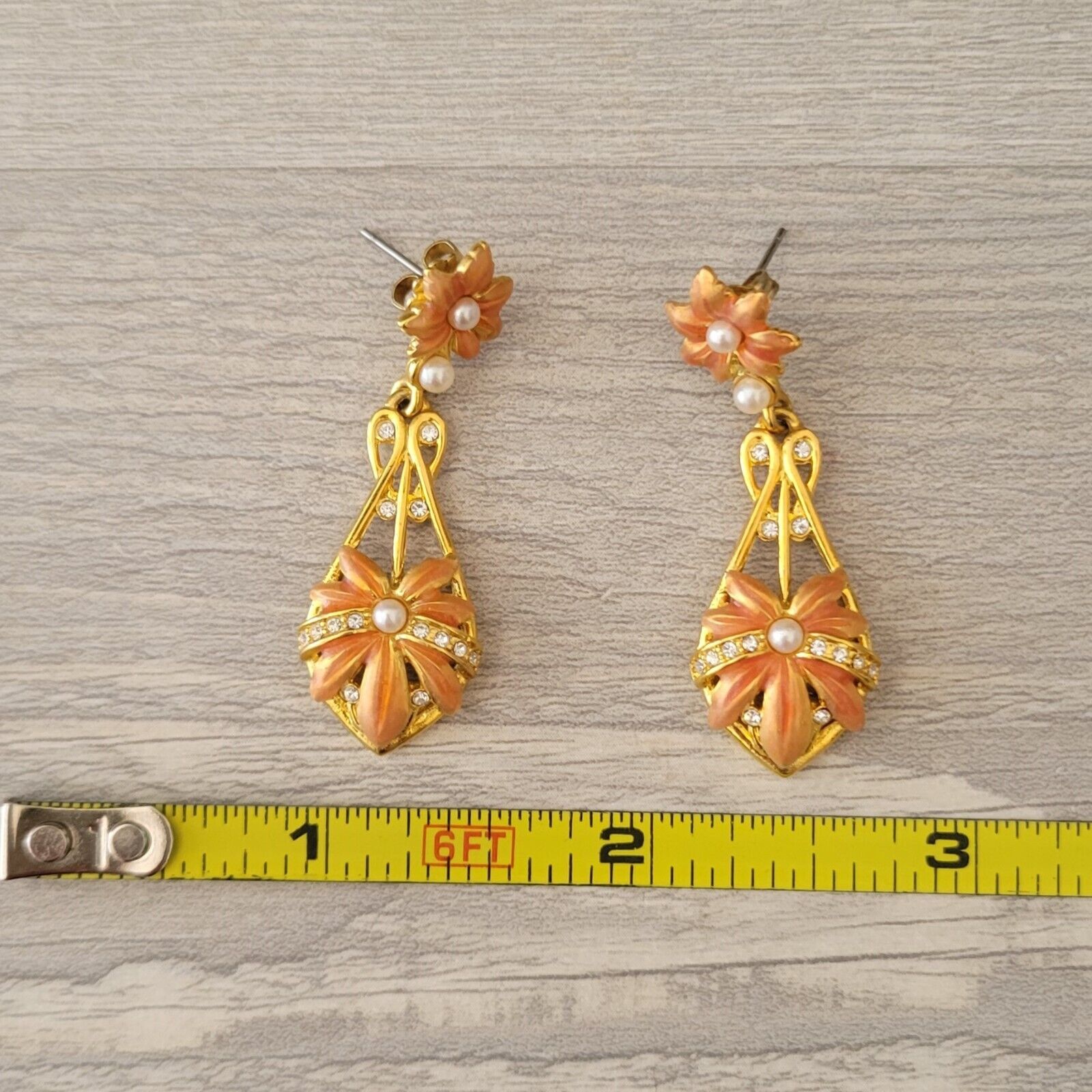 Vintage Joan Rivers Earrings Chandelier Dangle En… - image 15