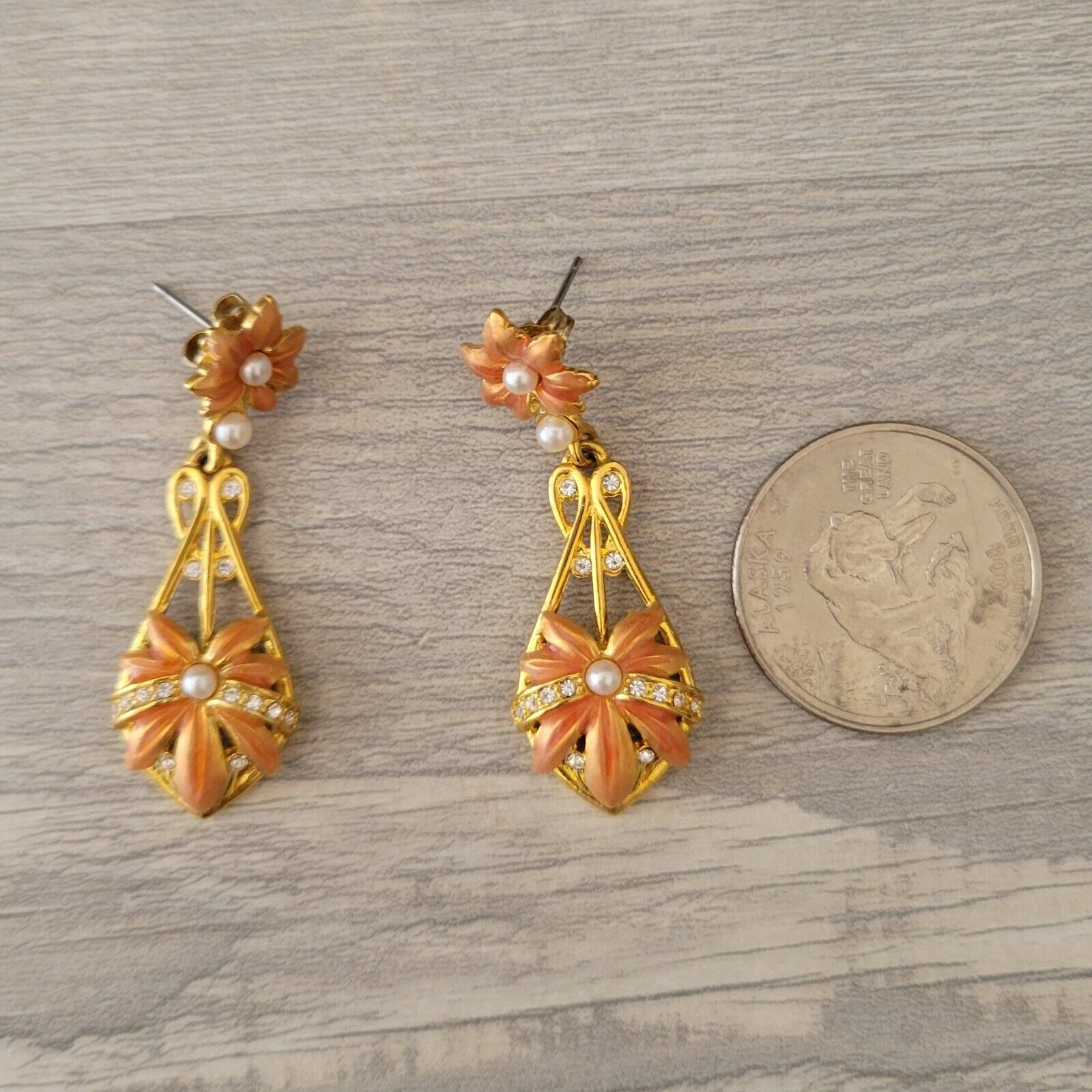 Vintage Joan Rivers Earrings Chandelier Dangle En… - image 13