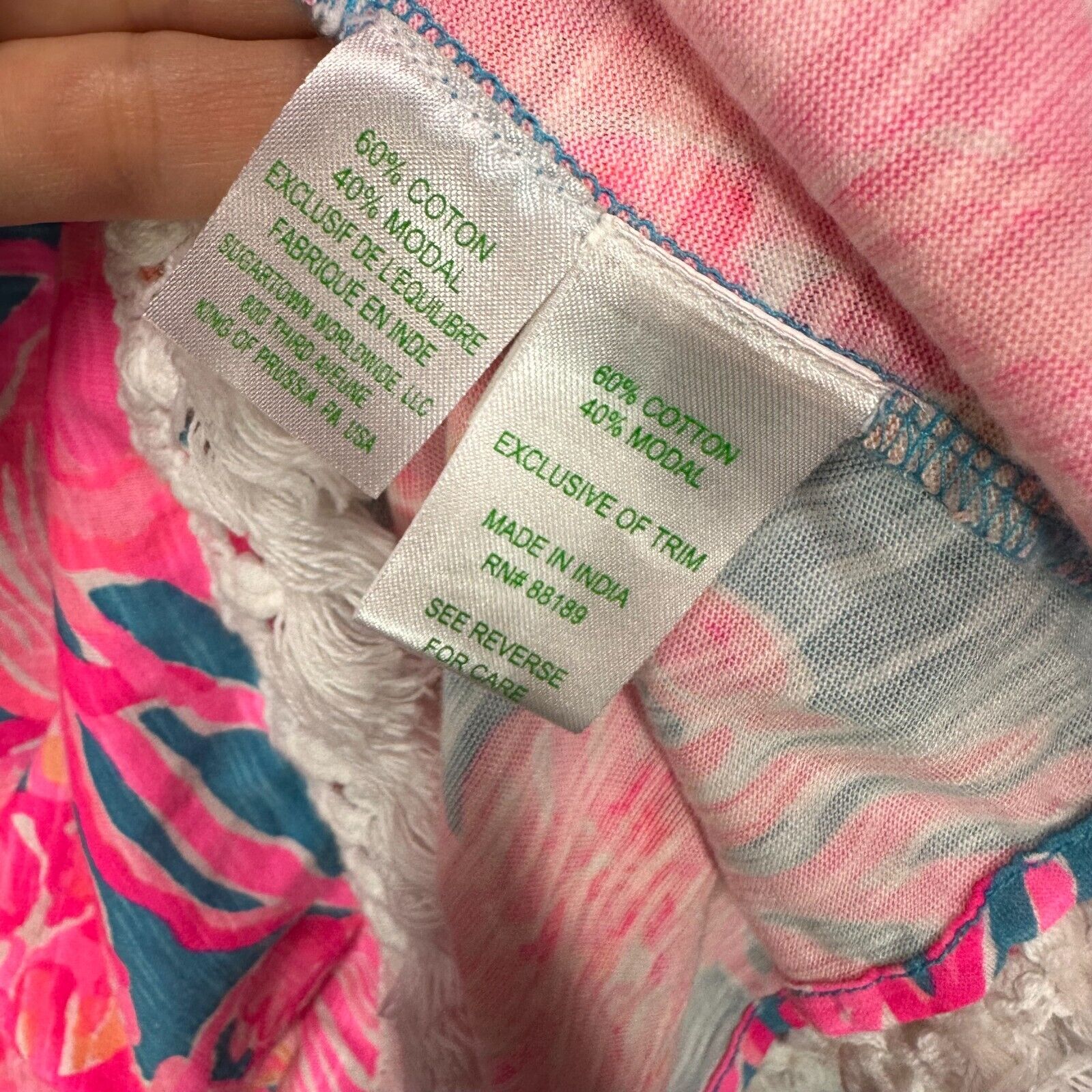 Lilly Pulitzer Tilla dress coverup fan tastic spa… - image 8