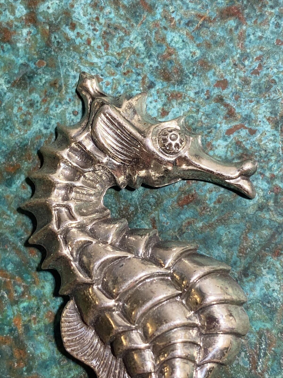 Vintage Beau Sterling Silver  Seahorse Pin Brooch… - image 2