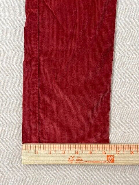 Levi's 512 Corduroy Jeans Men's Red Size 33X30 EUC - image 12