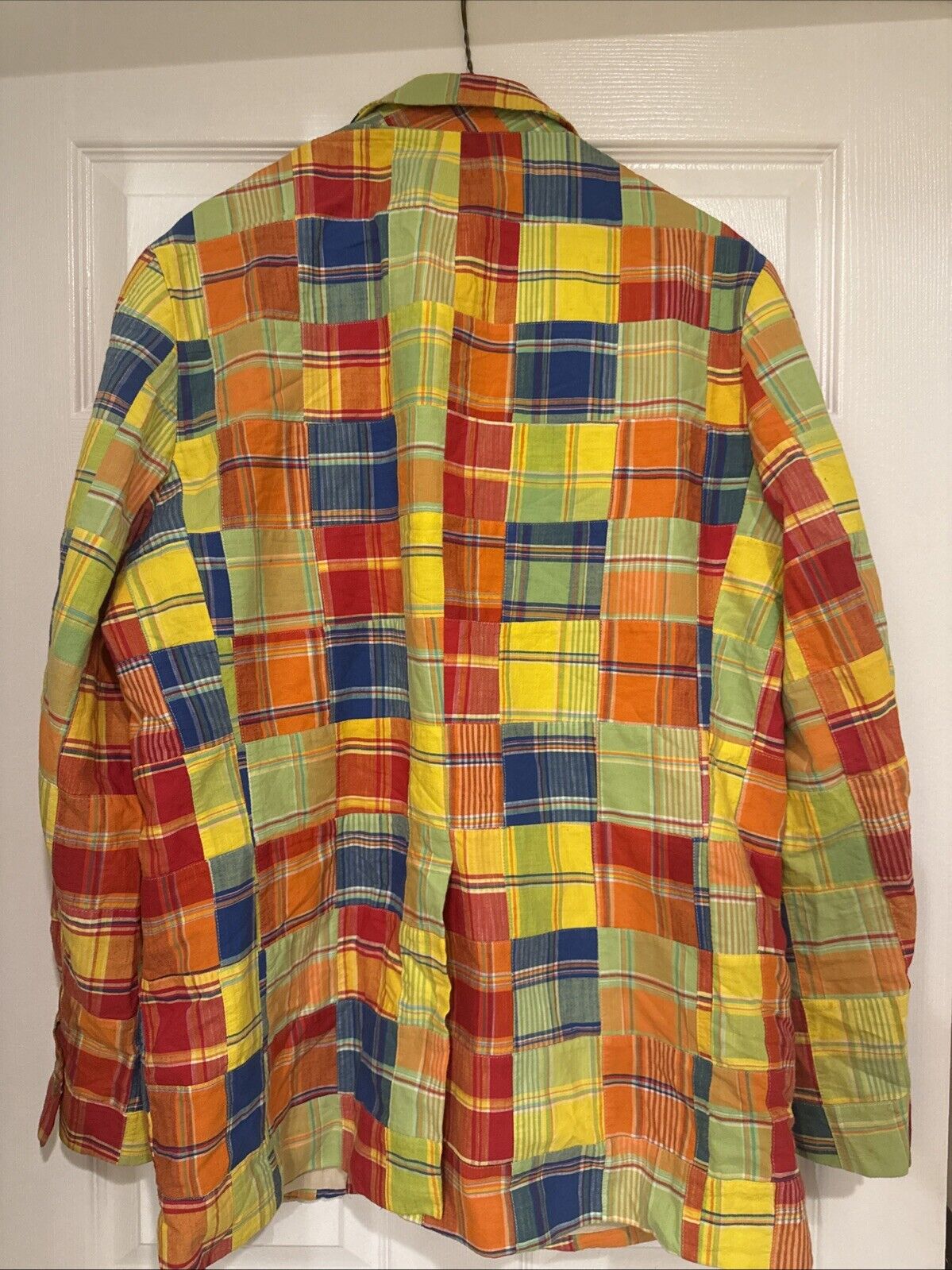 100 Authentic Ralph Lauren Patchwork Jacket Large… - image 2