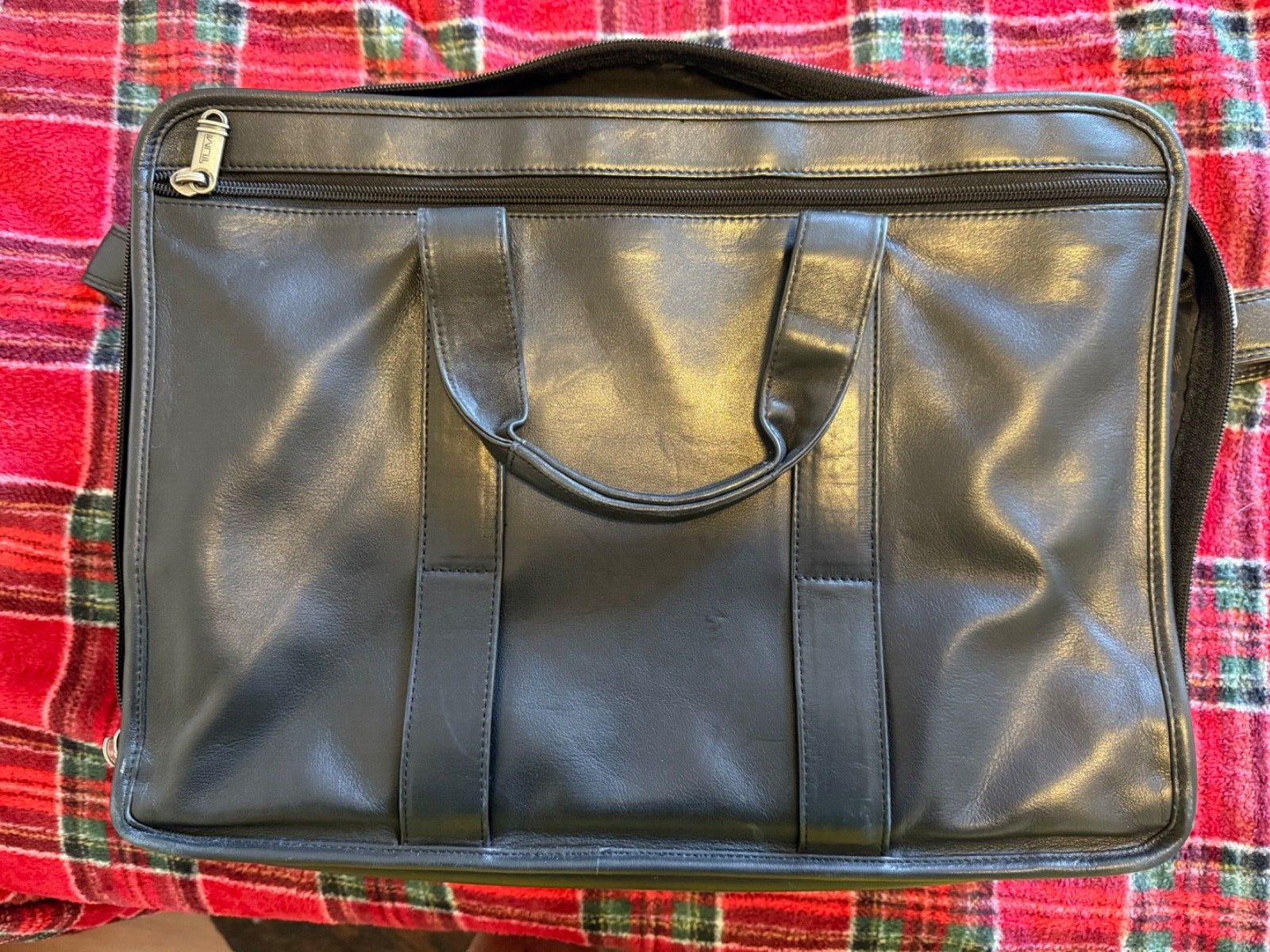 Tumi Limited Edition Black Leather Briefcase - RA… - image 3