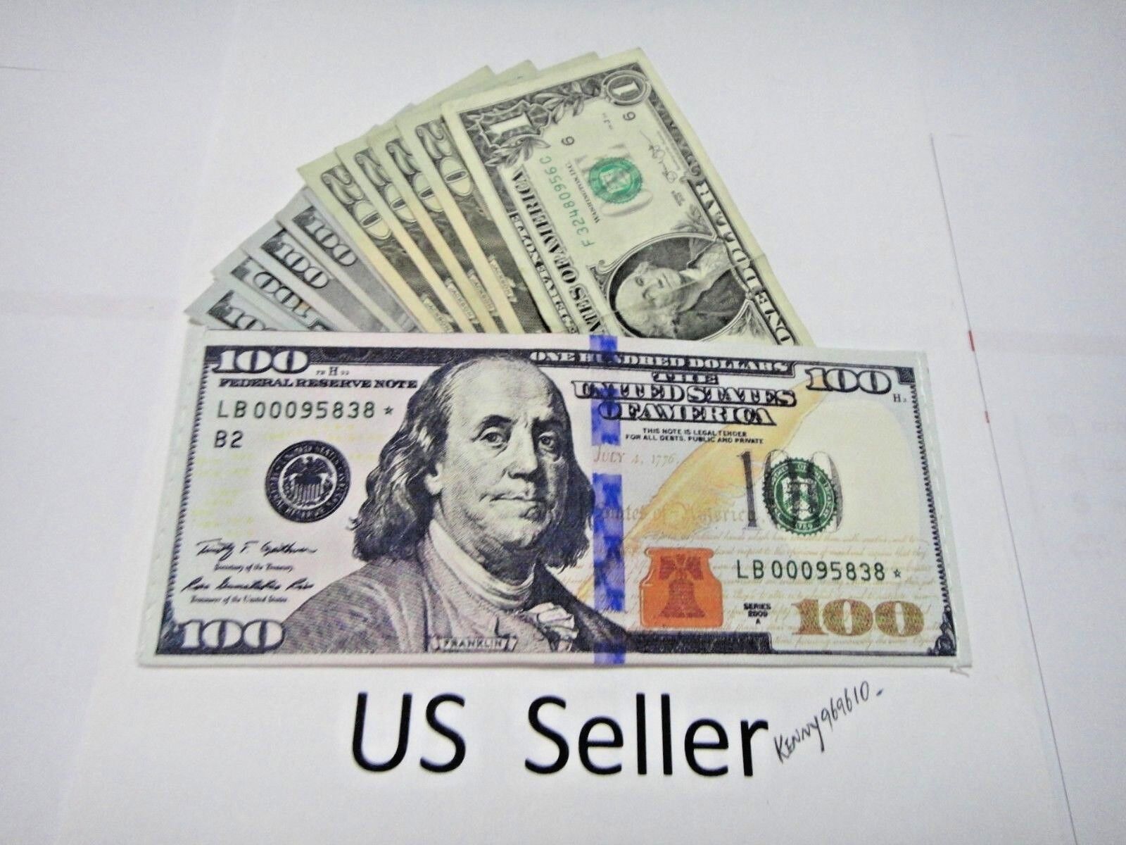 12x-Newest hundred 100 dollar bill wallet bi-fold ultra thin canvas ...