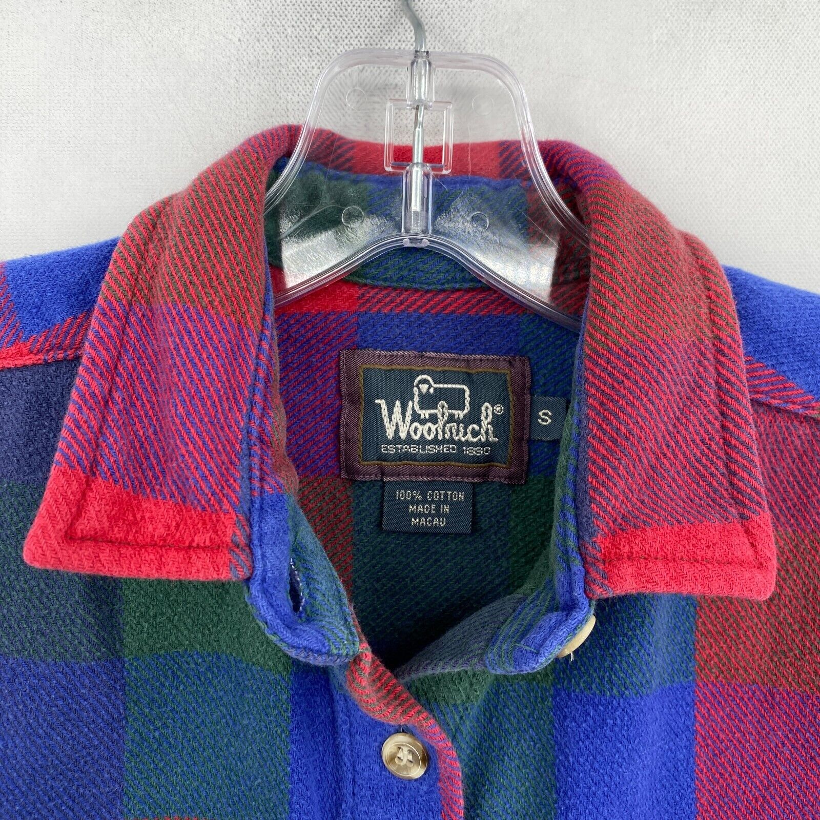 Vintage Woolrich Flannel Shirt Womens Small Orang… - image 2