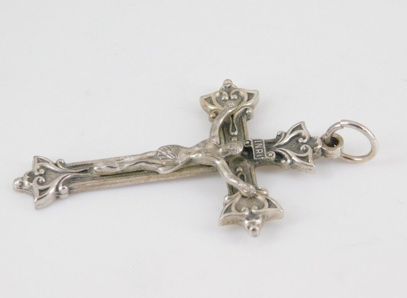 925 Sterling Silver Crucifix Cross Pendant - image 3