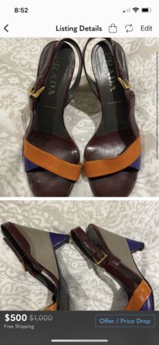 prada sandals women 38