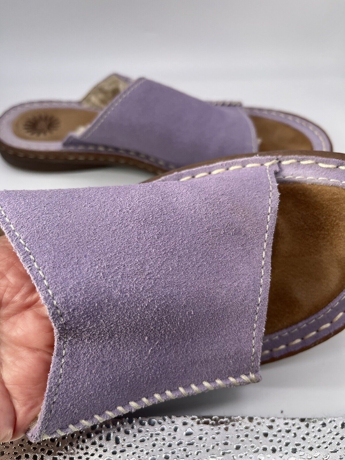 UGG Australia Lilac Suede Leather Sheepskin Comfo… - image 7