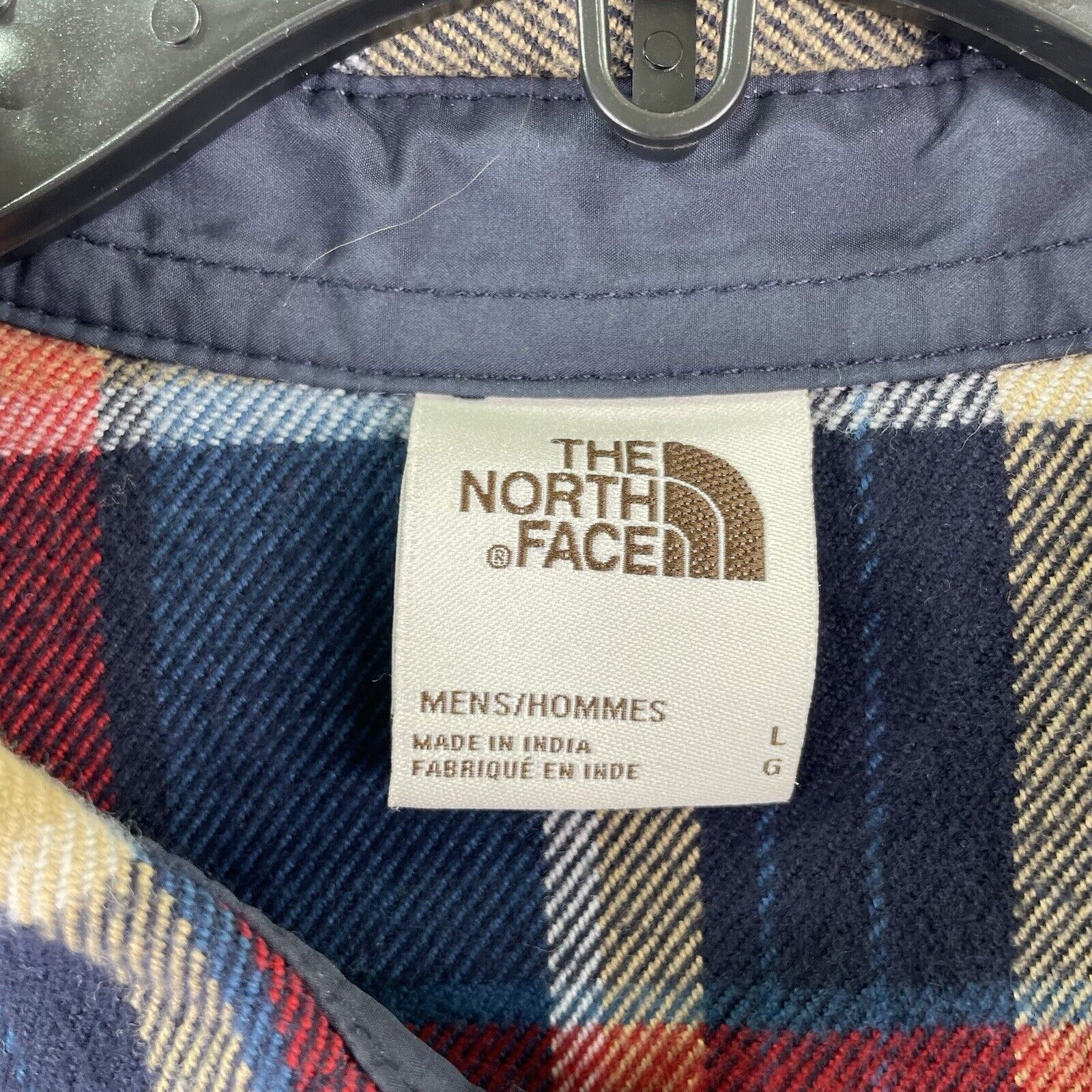 The North Face Flannel Shirt Mens Sz L Plaid Butt… - image 2