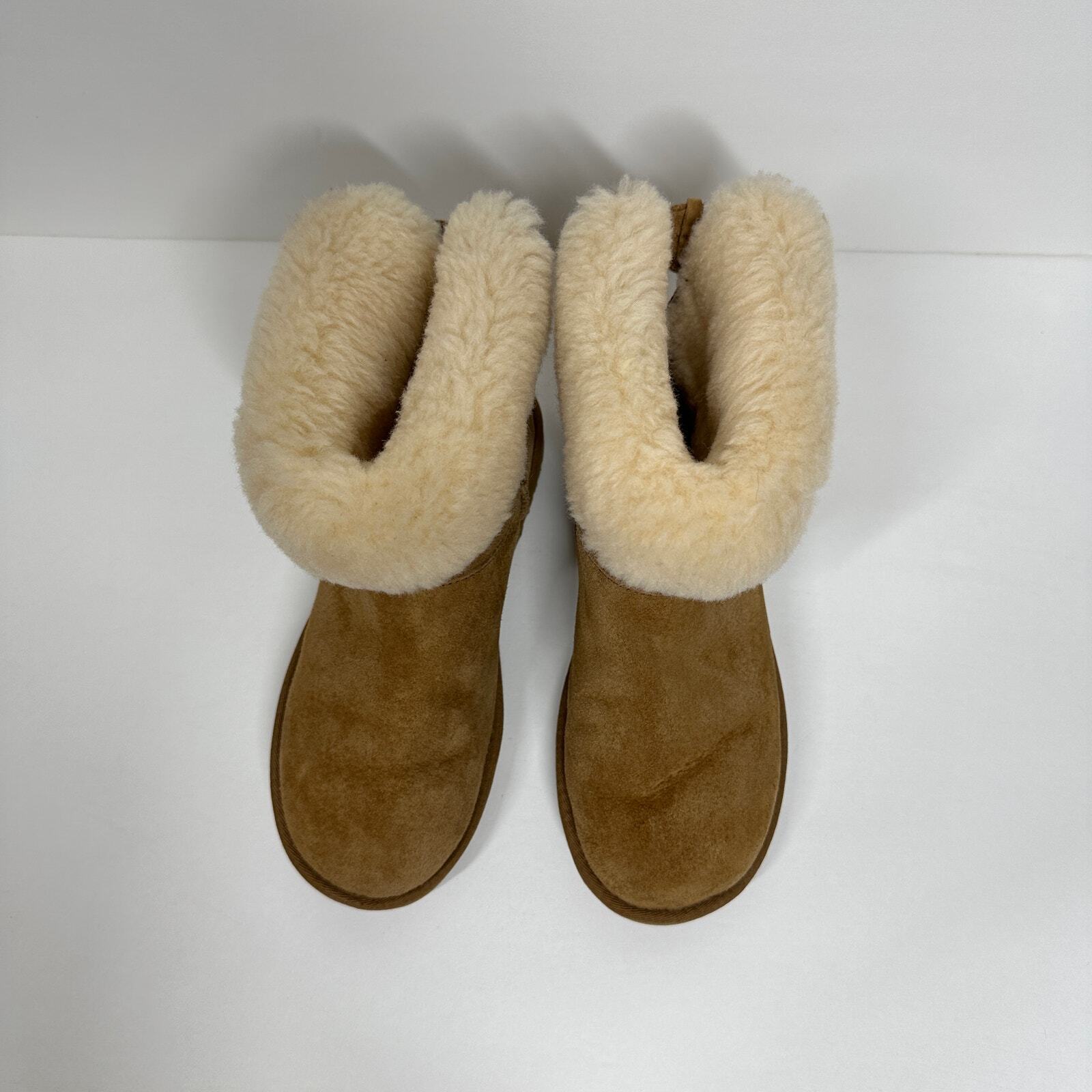 UGG Remora Womens Chestnut Buckle Winter Suede Le… - image 6