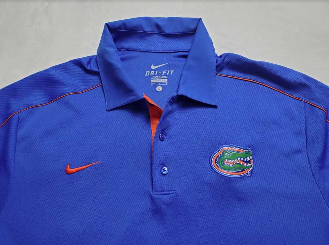 Men's L blue Nike Florida Gators dri-fit golf pol… - image 2