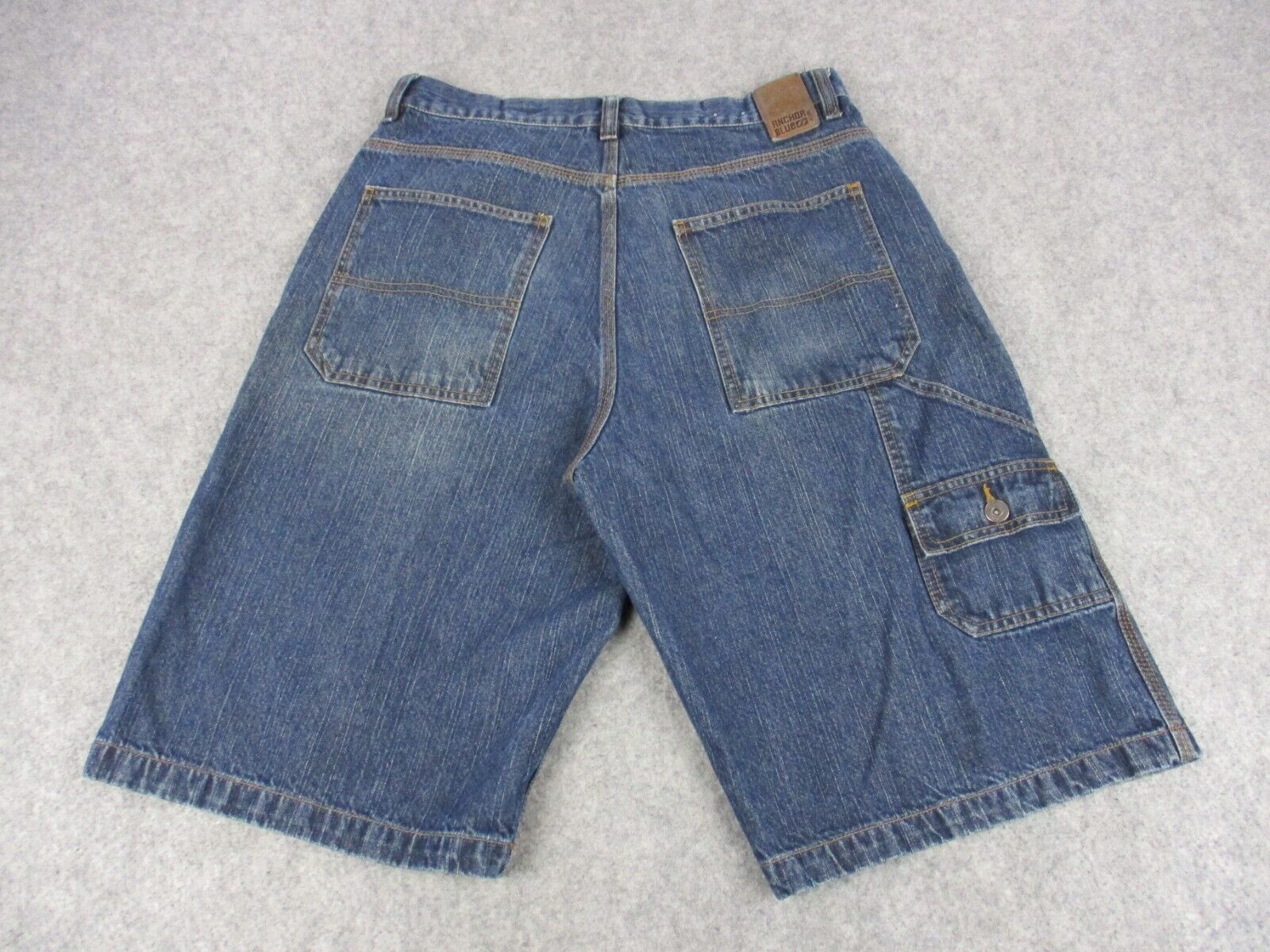 Anchor Blue Shorts Mens 32 Blue Baggy Carpenter D… - image 7