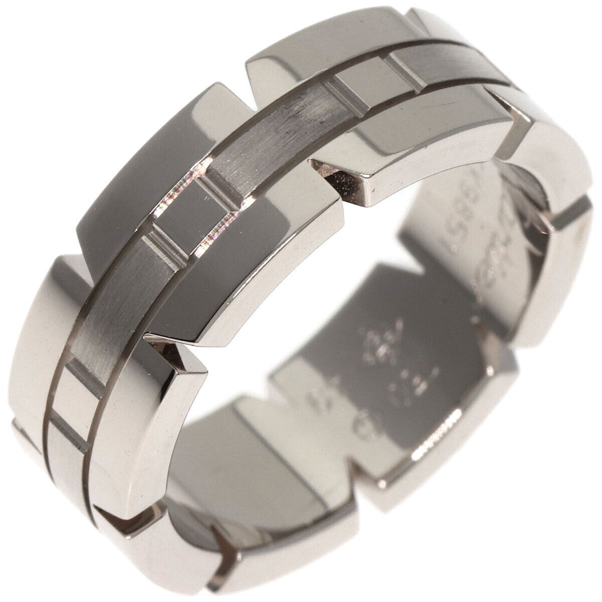 CARTIER Tank Francaise #5US Ring 18k White Gold W… - image 2