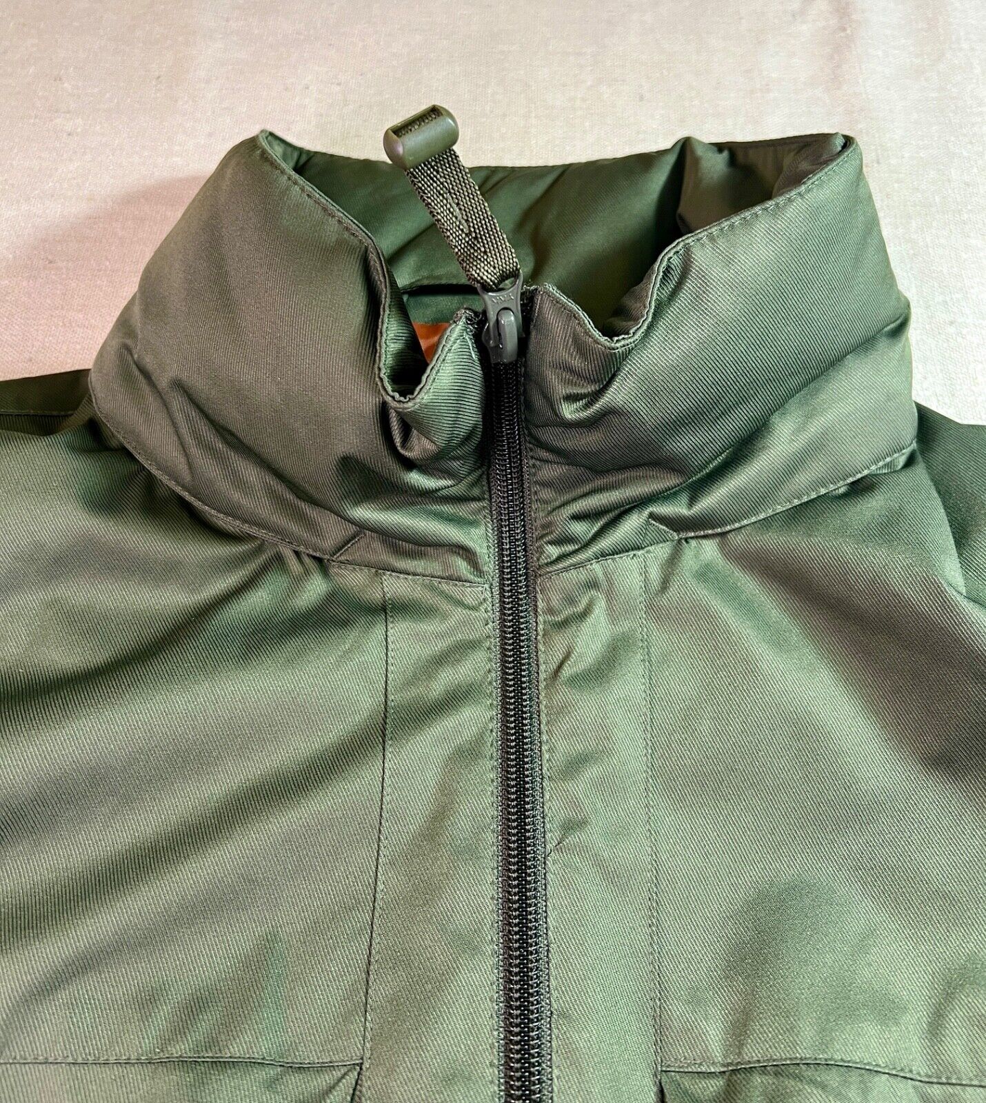 Y2K GAP Parka Jacket Hood in Collar Lined Olive G… - image 2