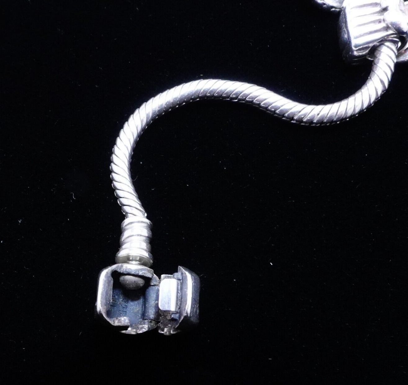 Pandora Moments Sterling Silver Snake Chain Brace… - image 5