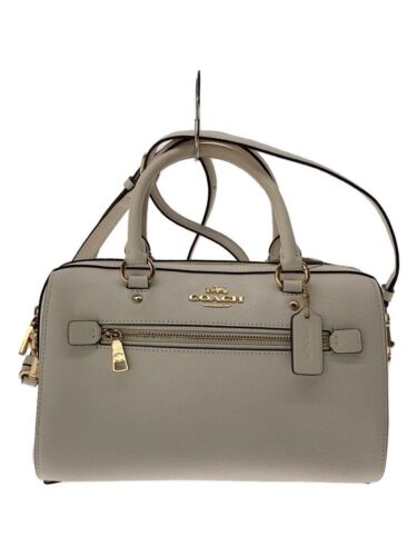 Coach F79946 handbag leather White plain Used - image 1