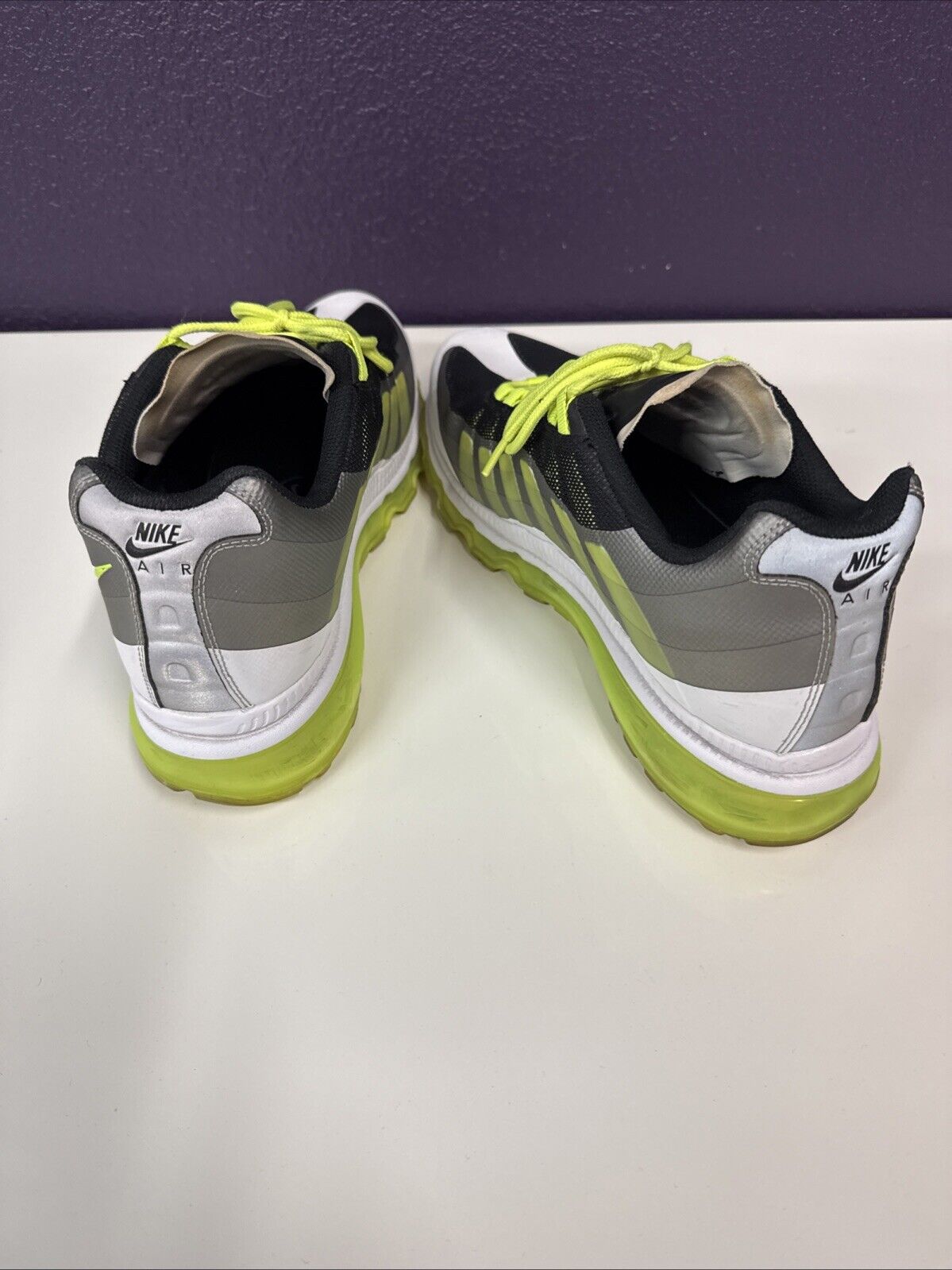 Nike Yellow Green Neon Airmax Size 11 - image 3