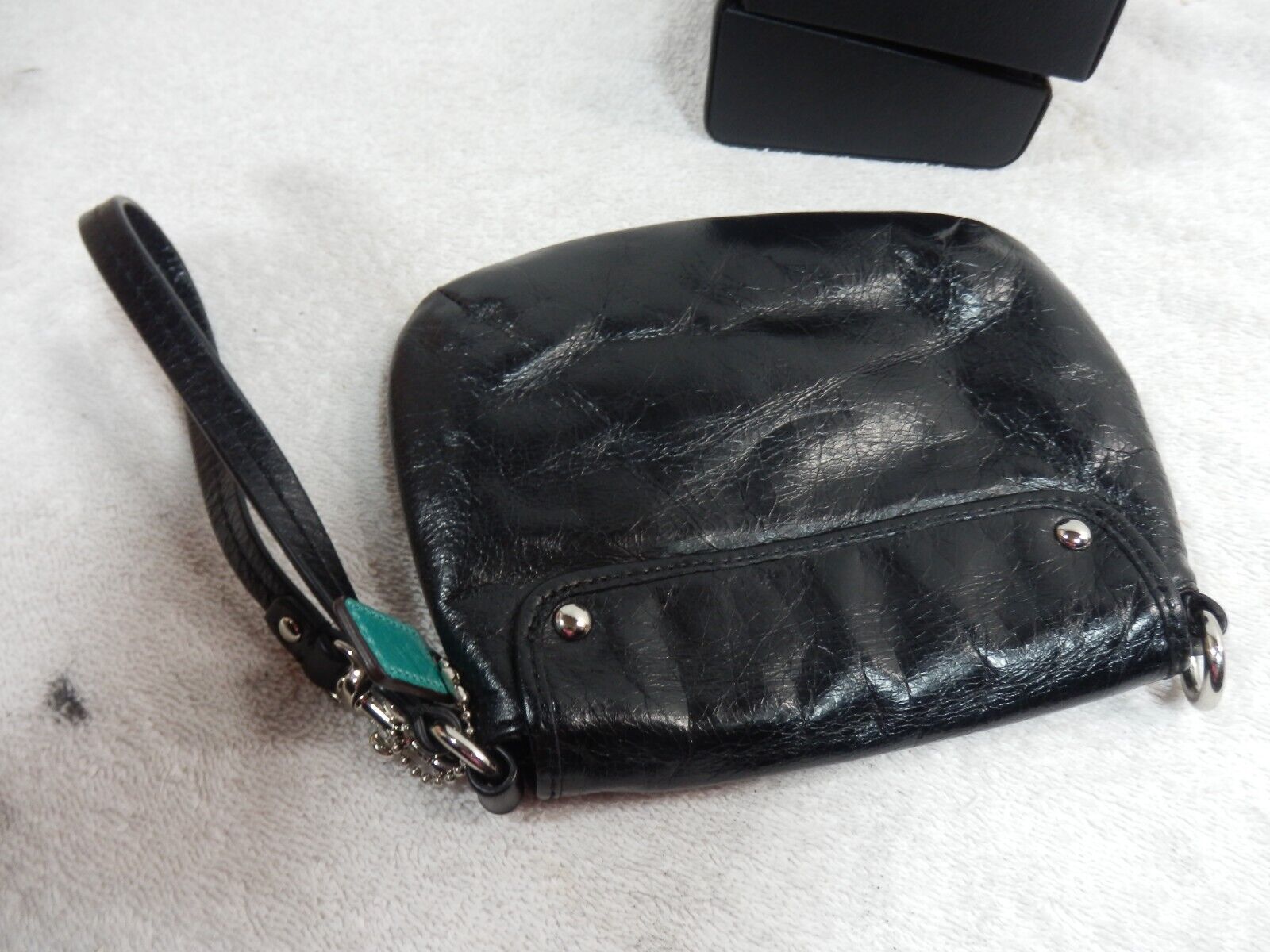 Coach black wristlet wallet - image 3