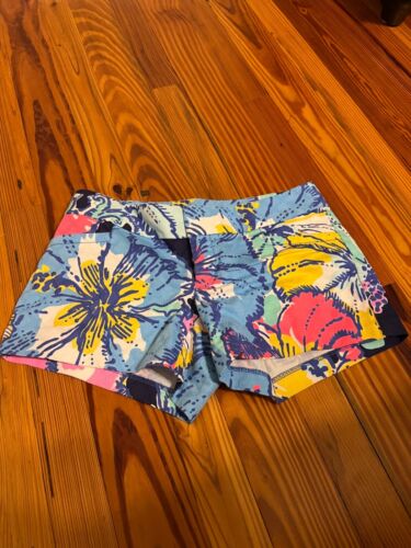 lilly pulitzer shorts multicolor floral design siz