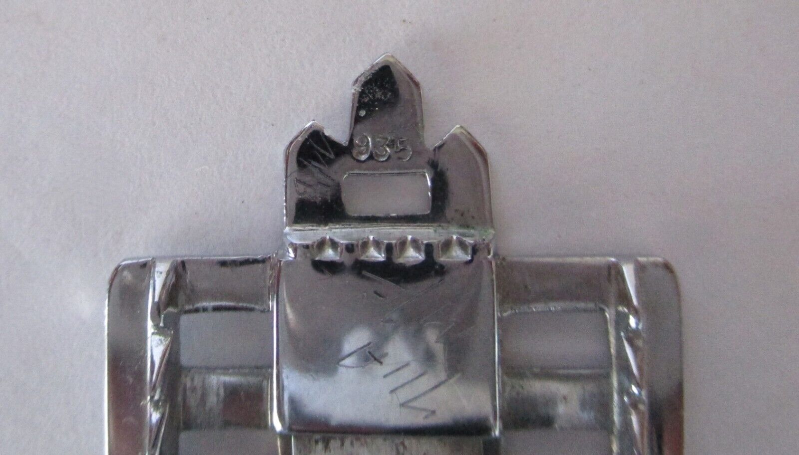 Antique Art-Deco Sterling Silver & Paste Small Fu… - image 7