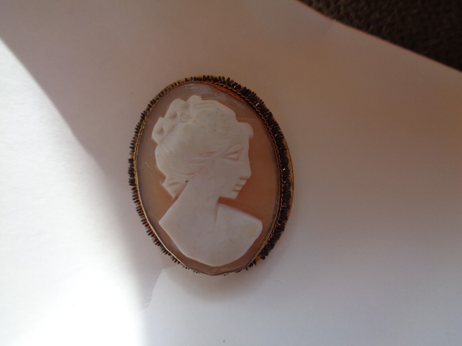 Estate! Antique Victorian Cameo Pendant/Brooch - image 7