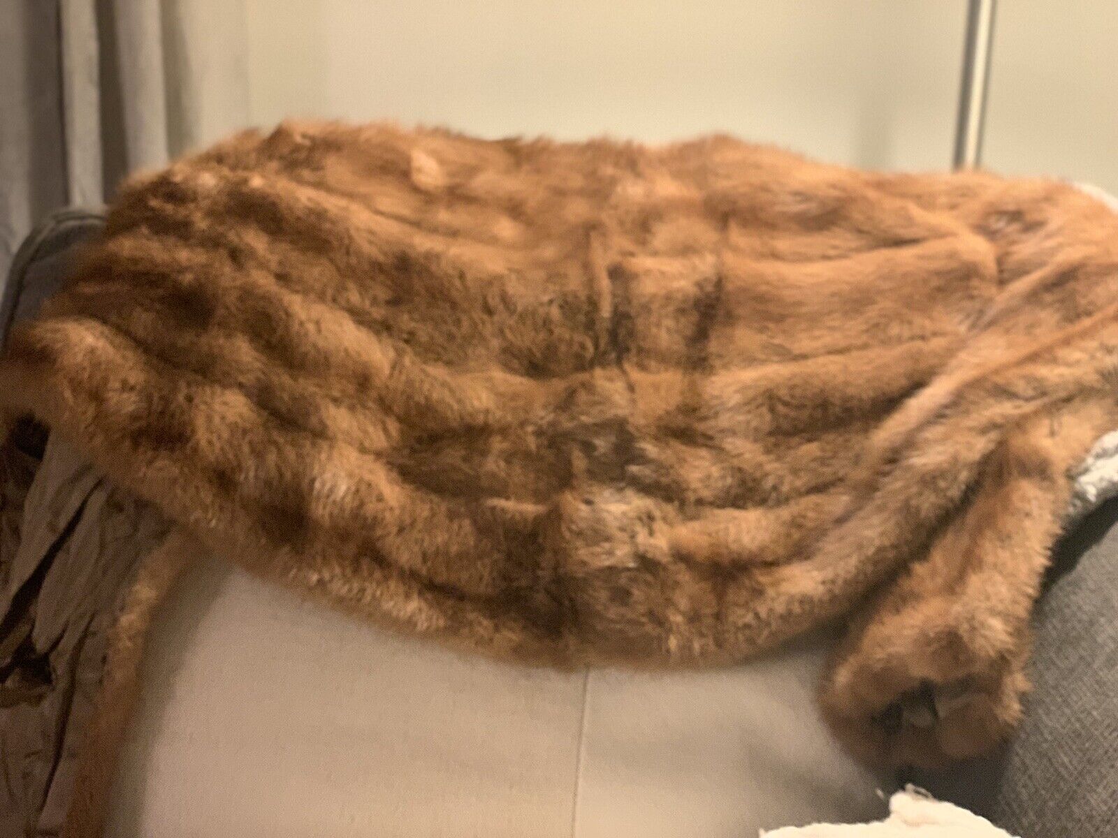 mink fur shawl - image 2