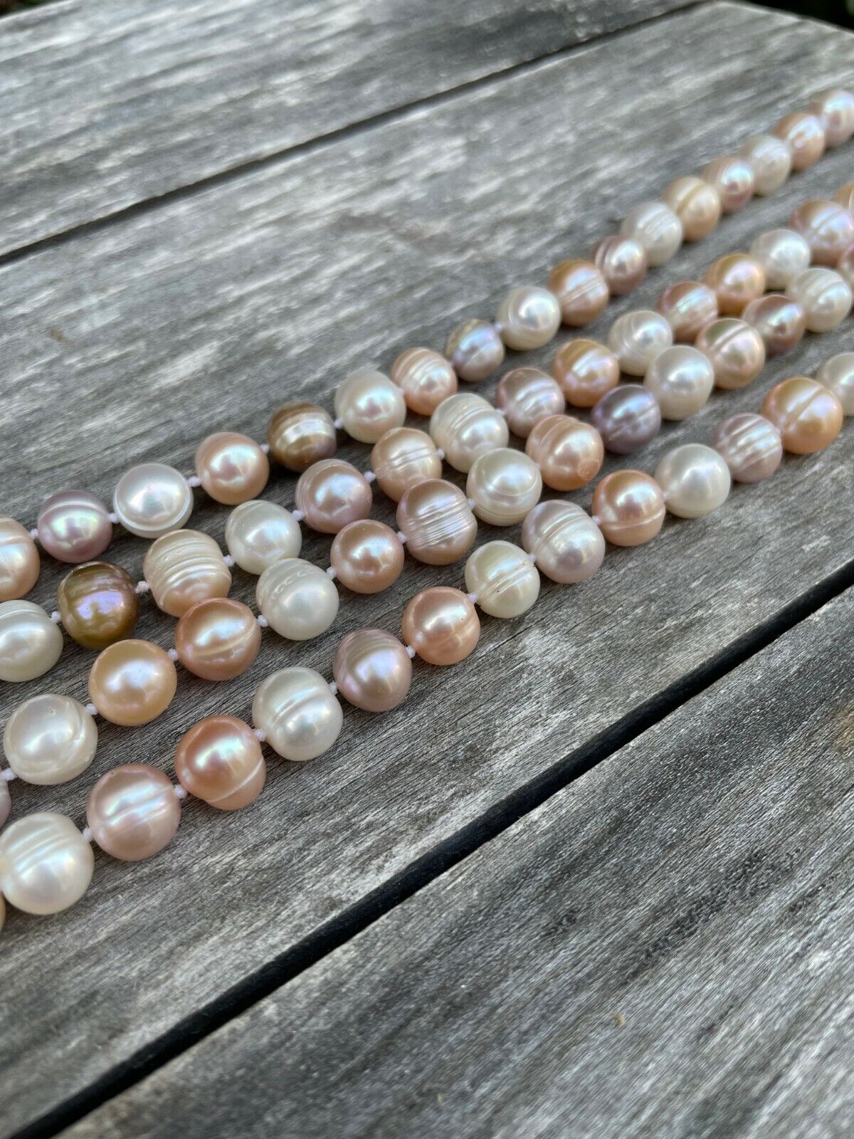 LONG MULTI COLOR CULTURED PEARL NECKLACE LENGTH=4… - image 3