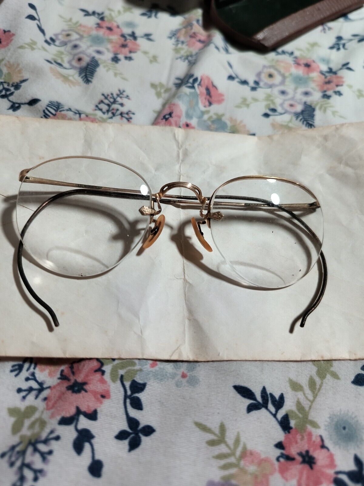 vintage antique Old glasses eyeglasses spectacles - image 3