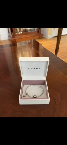 Pandora Sterling Silver Charm Bracelet w/ 1 charm 