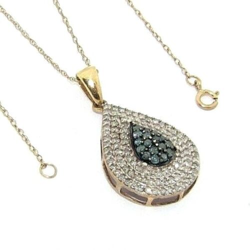 Ladies/womens 9ct/9carat gold chain and pendant s… - image 1