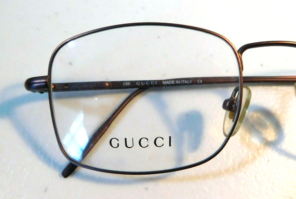 Vintage GUCCI GG 1604 7GK 50/20 Eyeglass Frame Ne… - image 5