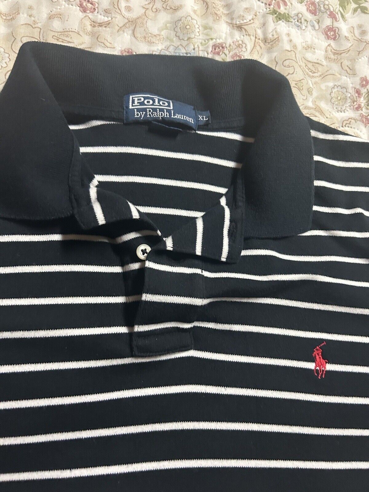 Polo By Ralph Lauren Striped Polo Sz XL 100 % Aut… - image 3