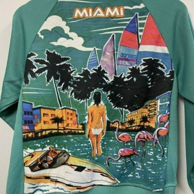 Adidas Originals Miami city scene track jacket te… - image 4