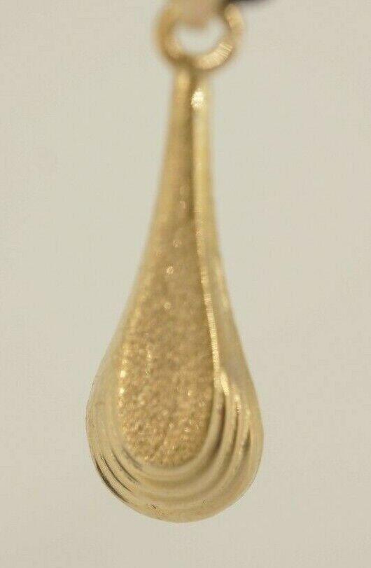 14k Gold Water Drop Pendant - image 1