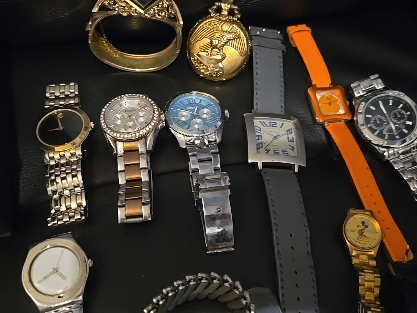 Junk Drawer Lot Watches Untested Vintage BIG LOT … - image 12