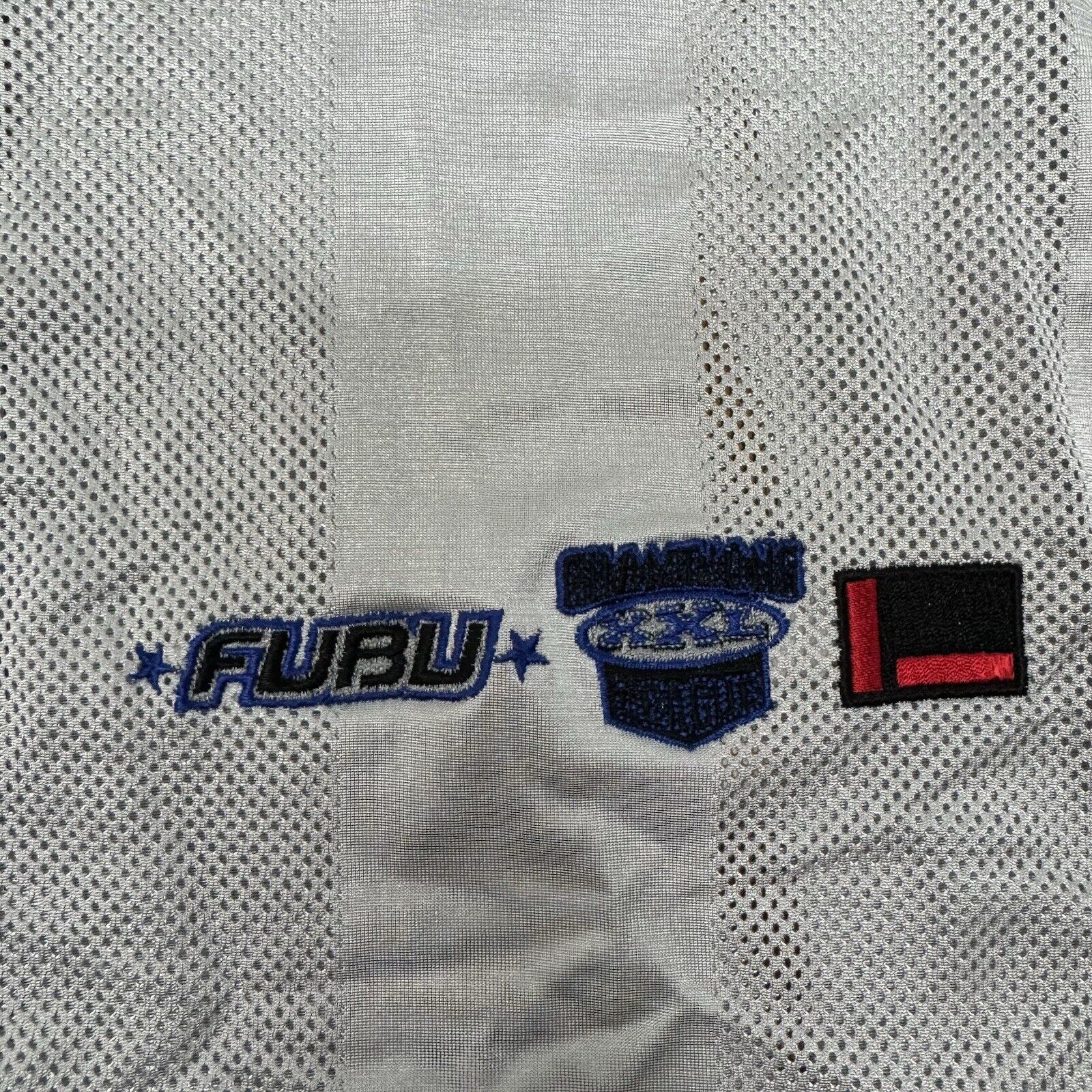 Vintage FUBU Jersey Mens 2XL Silver Sport 05 Foot… - image 12