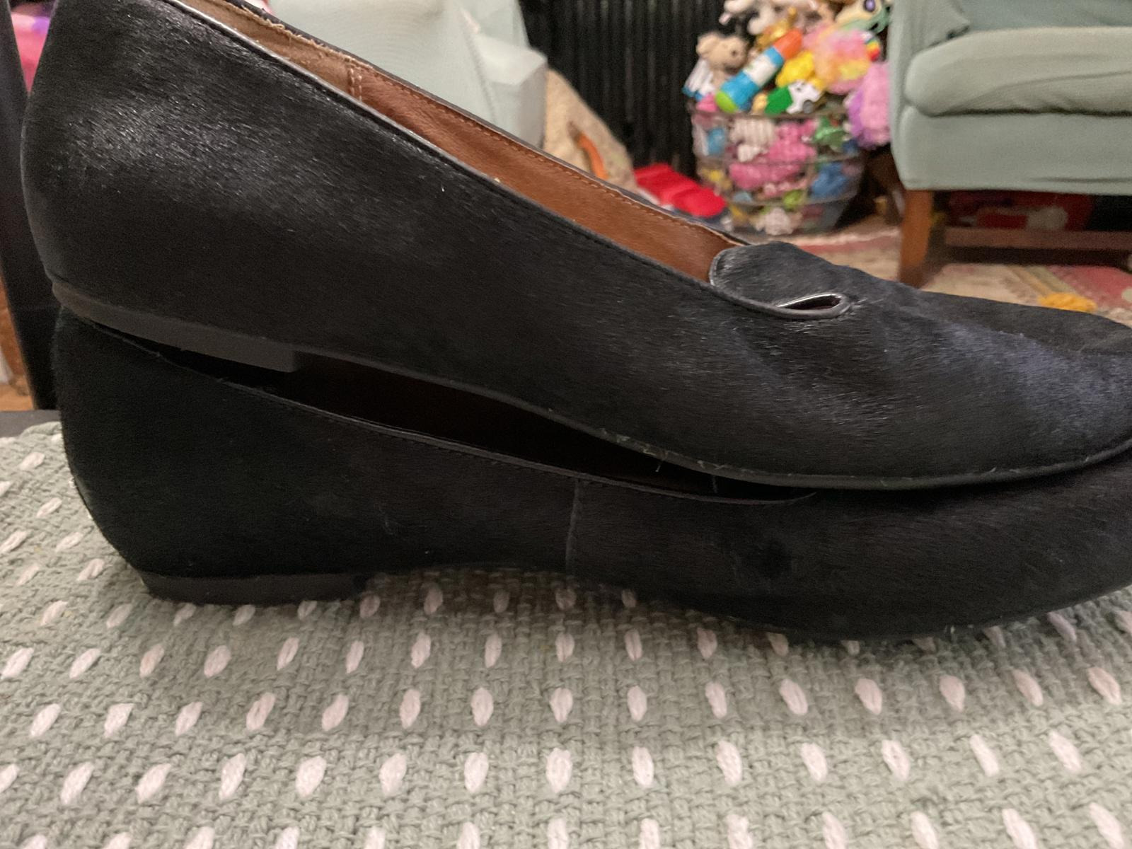 Stylish Clark's Artisan Black Mohair Slip on Loaf… - image 10