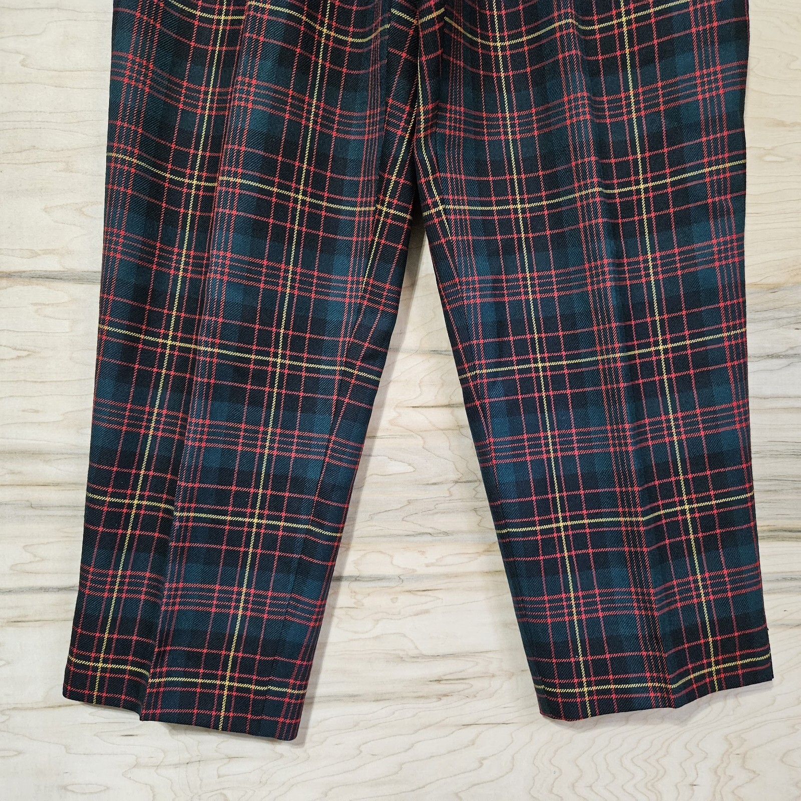 Pendleton Womens Vtg Sz 8 Red Plaid High Waist Pl… - image 9