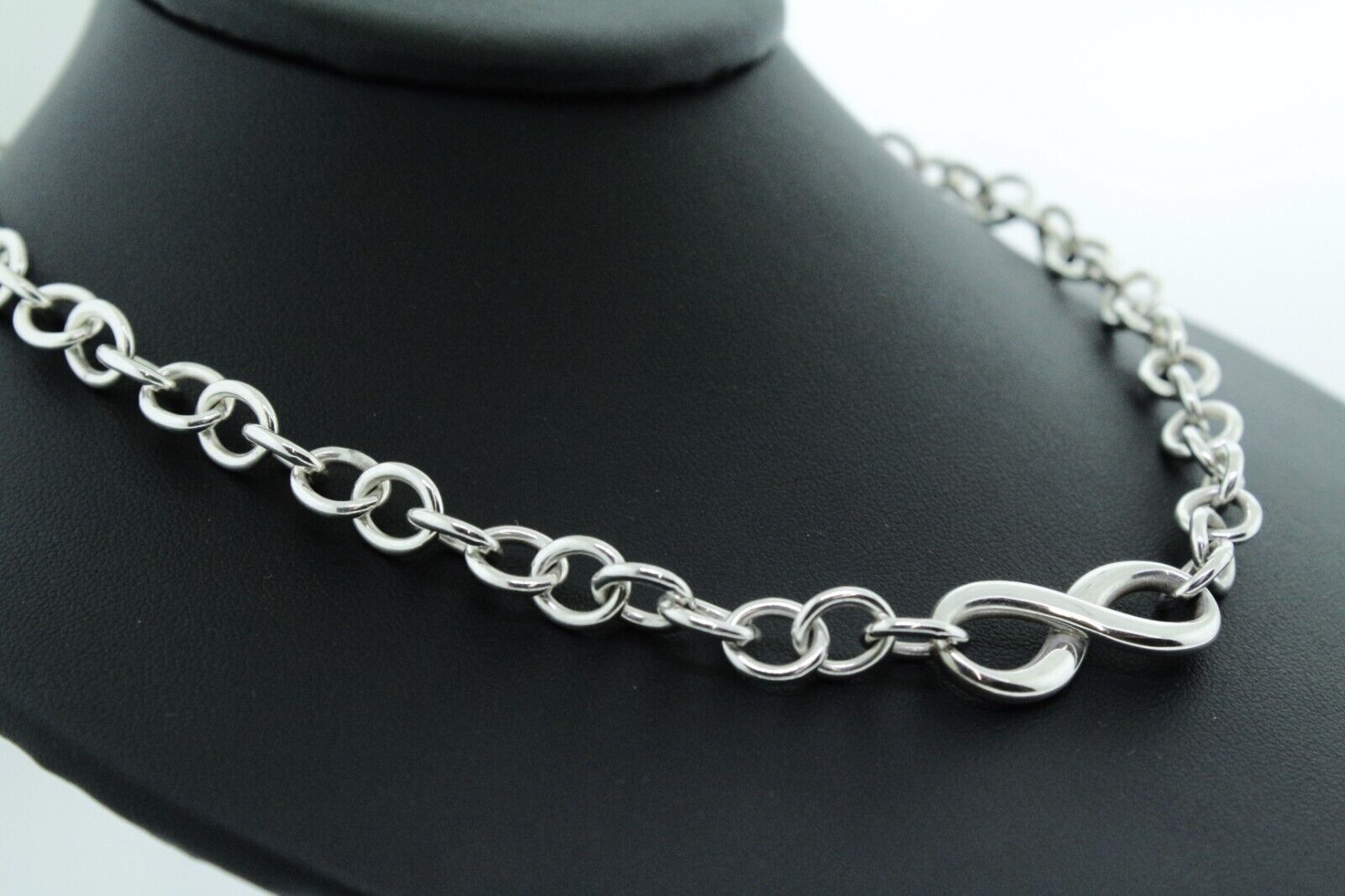 Tiffany and Co. infinity necklace  18” 925 silver… - image 3