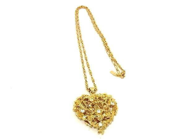 YVES SAINT LAURENT Necklace Vintage Heart Pendant… - image 2