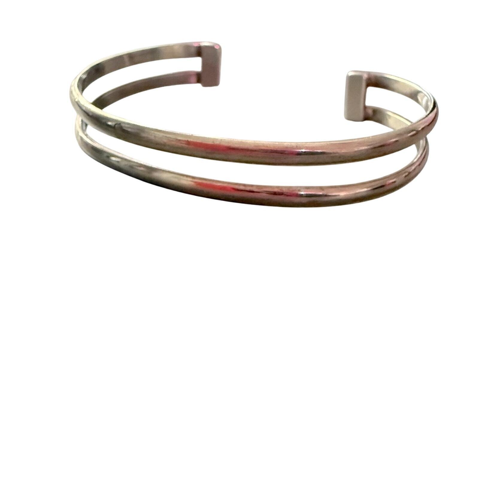 925 Sterling Silver Cuff Bracelet - image 2