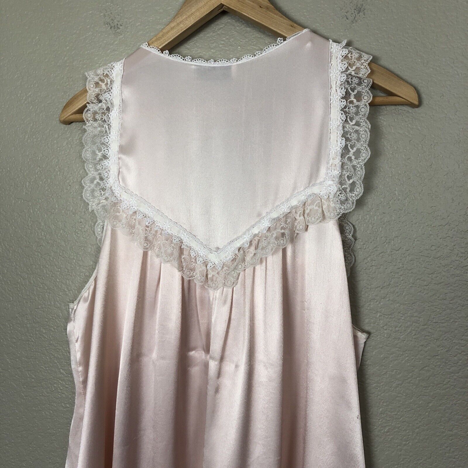 Christian Dior Lingerie VTG Size L 42" Satin Lace… - image 6