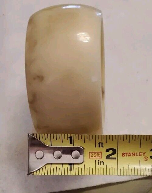 VINTAGE 30’s Creamy Beige Marble French BAKELITE … - image 10