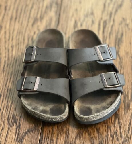 Birkenstock ARIZONA Mocca Birko-Flor Buckled Slid… - image 1