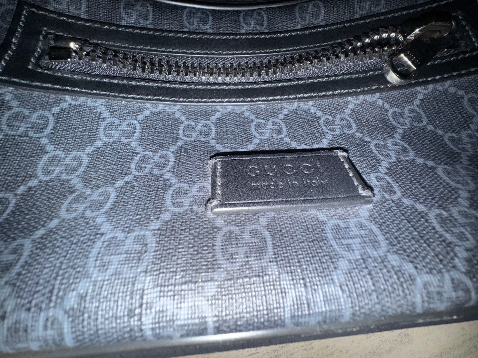 Gucci Soft GG Supreme Monogram Web Belt Bag Black… - image 13