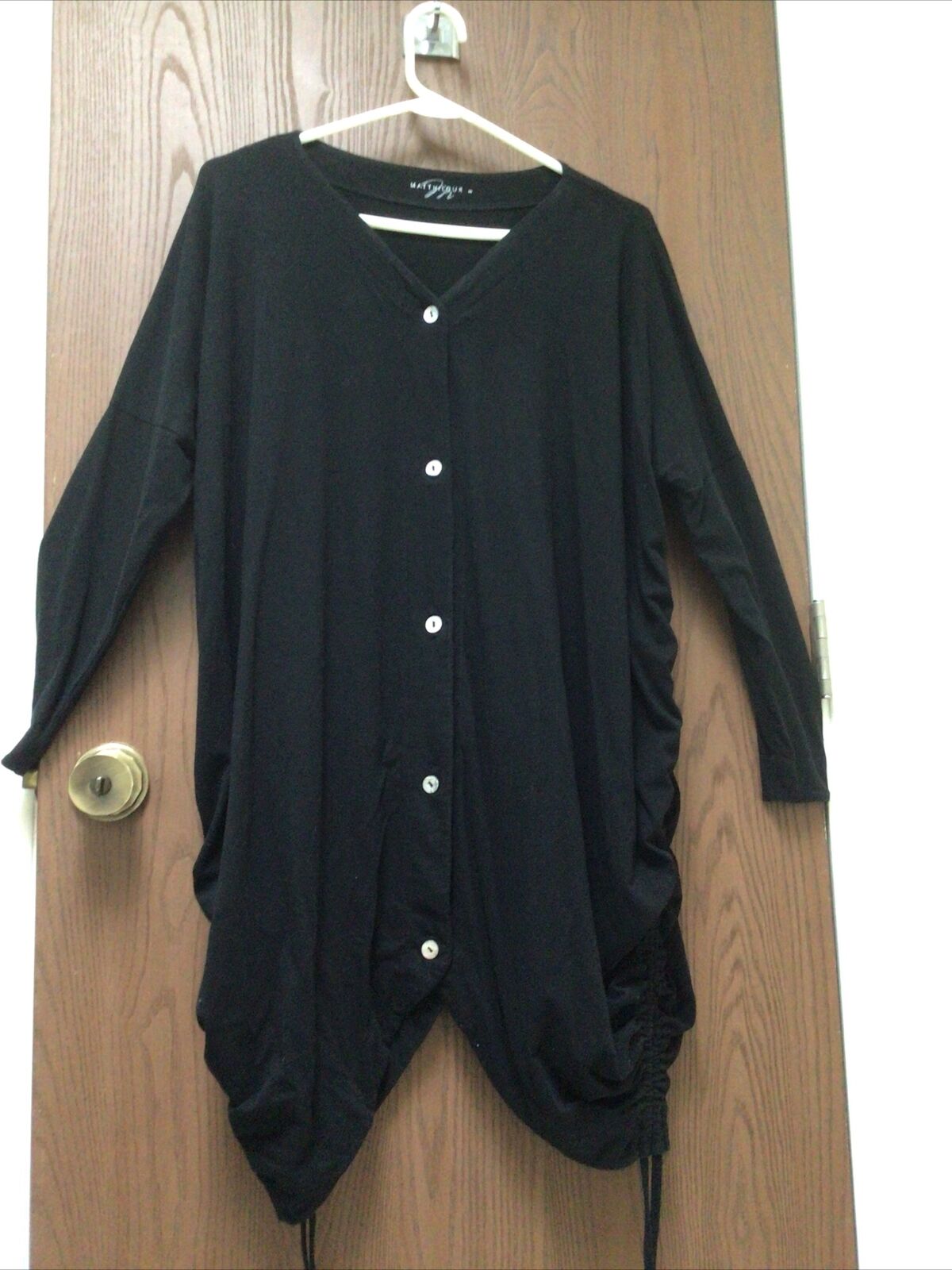 Matthildur Icelandic Design black jersey cardigan… - image 2