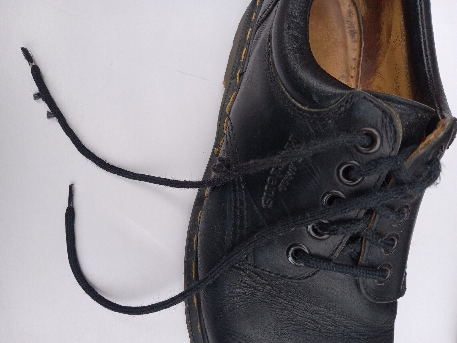 Vtg 90s DR MARTENS Men's Sz 8 England 8053 Black … - image 22