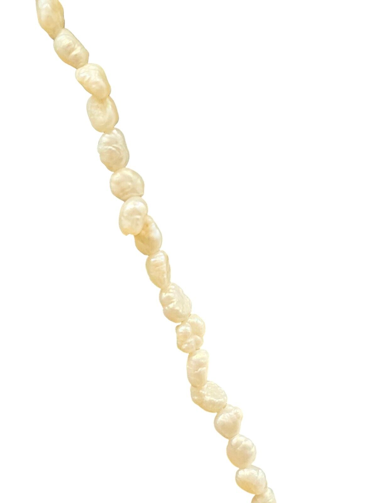 Beautiful Strand Of Baroque Petite Freshwater Pea… - image 3