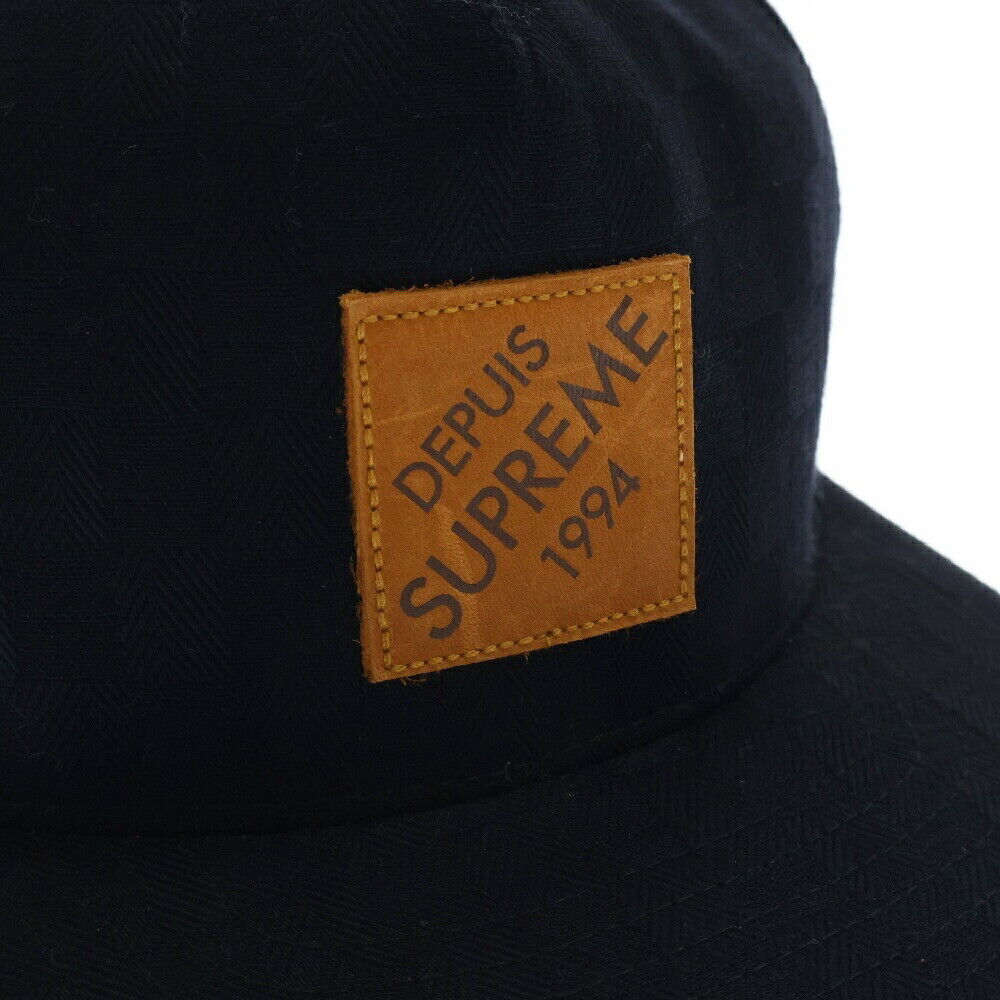 Supreme 09Ss Lux Check 5 Panel Cap Leather Patch … - image 5